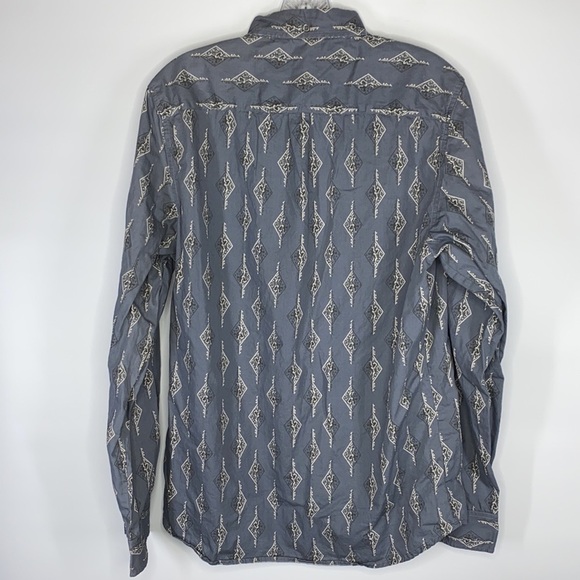 Kennington California Blue/Gray Button Up Long Sleeve Shirt Size Large - Picture 2 of 5